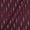 Cotton Dark Maroon X Black Cross Tone Woven Ikat Type Fabric Online 9681HS