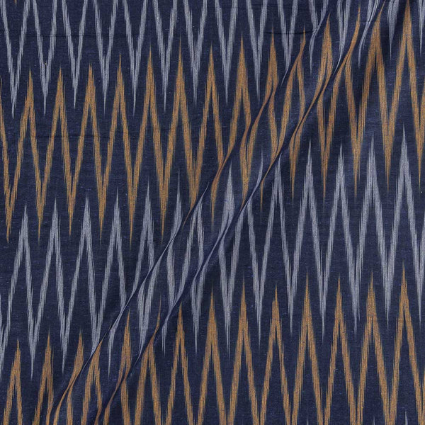 Cotton Violet X Black Cross Tone Woven Ikat Type Fabric Online 9681KP