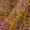 Assam Silk Feel Yellow Colour Jaal Print Viscose Fabric 9695AT