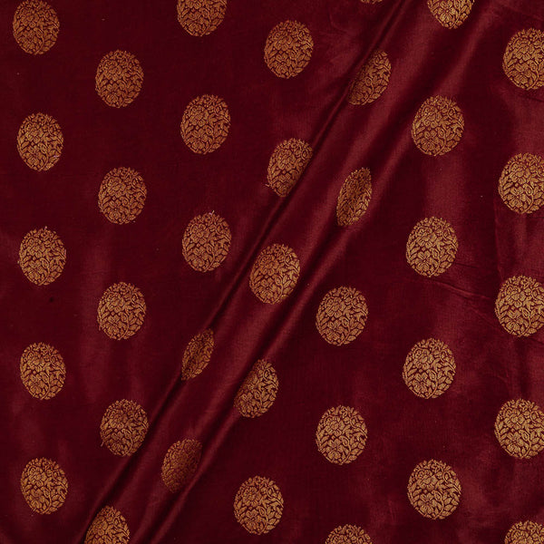 Buy Kasab Floral Butta Patan Gaji Maroon Colour Fabric Online 9712AS 