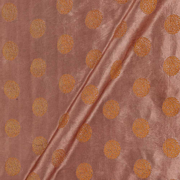 Buy Kasab Floral Butta Patan Gaji Dusty Rose Colour Fabric Online 9712BL 