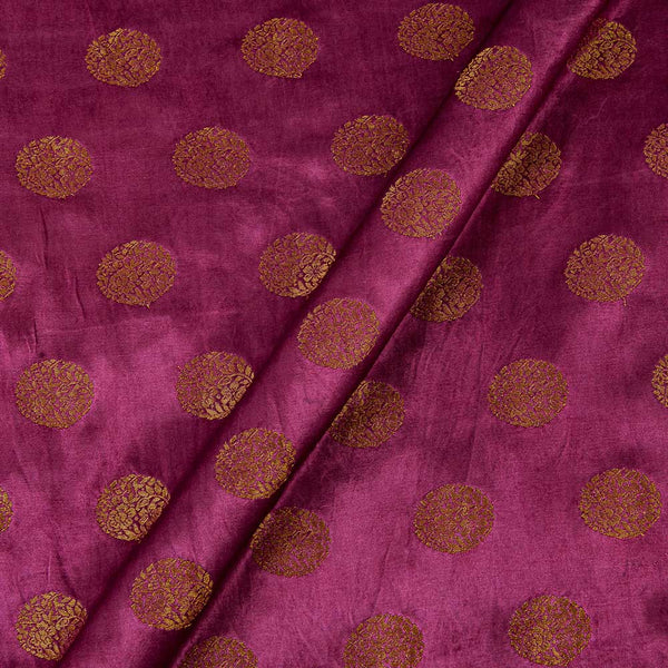 Gaji Kasab Floral Butta Raspberry Colour Fabric Online 9712FB