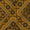 Ajrakh Cotton Mustard Colour Natural Dye Geometric Print Fabric freeshipping - SourceItRight