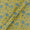 Cotton Lime Green Colour Floral Jaal Block Print Fabric Online 9725AU