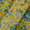 Cotton Lime Green Colour Floral Jaal Block Print Fabric Online 9725AU