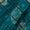Dabu Cotton Teal Blue Colour Checks Hand Block Print Fabric Online 9727I 