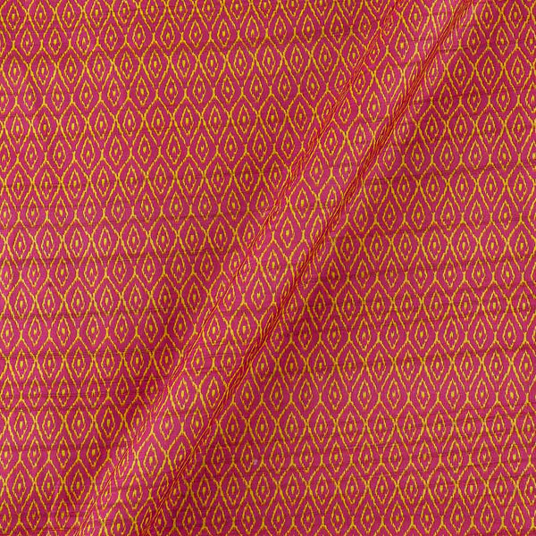 Buy Silk Ikat Design Peach Pink Colour Tussar Fabric Online 9753AC