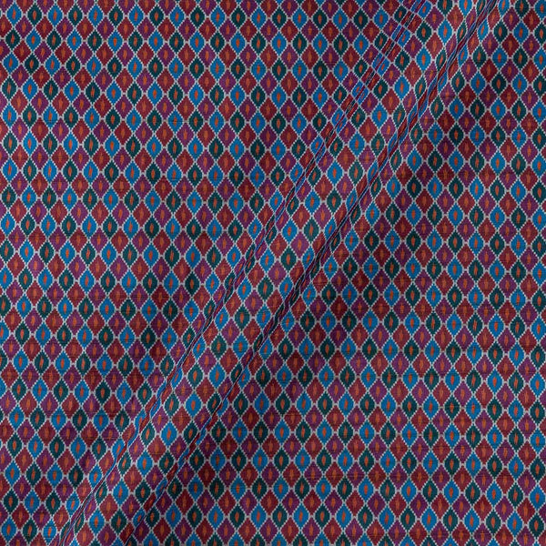 Buy Silk Ikat Design Multi Colour Tussar Fabric Online 9753AT
