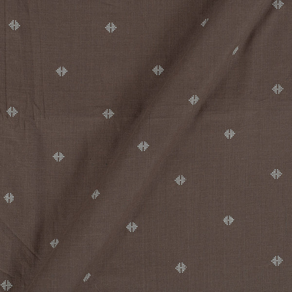 Cotton Self Jacqaurd Cedar Colour 42 Inches Width Fabric cut of 0.40 Meter