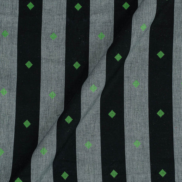 Cotton Grey Black Colour 42 Inches Width Geometric Pattern Jacquard Fabric freeshipping - SourceItRight
