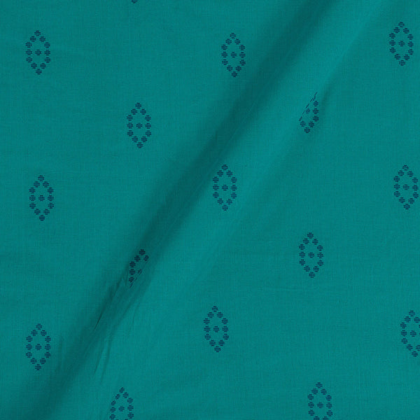Cotton Rama Green Colour 42 Inches Width Geometric Pattern Jacquard Fabric freeshipping - SourceItRight