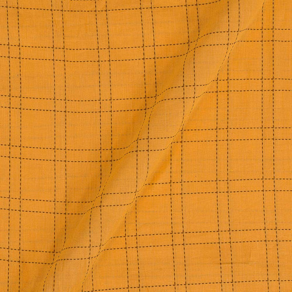 Cotton Apricot Orange Colour 43 Inches Width Checks Jacquard Fabric freeshipping - SourceItRight