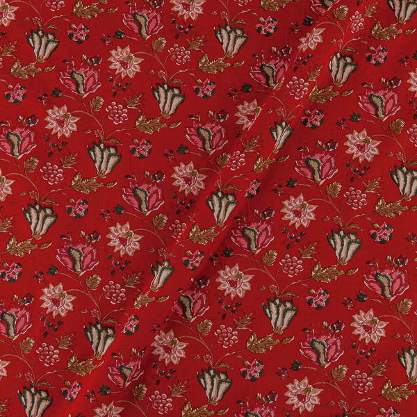 Cotton Red Colour Floral Jaal Print 43 Inches Width Fabric freeshipping - SourceItRight