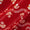 Mashru Gaji Batik Hand Block Print 45 inches Width Red Colour Fabric freeshipping - SourceItRight