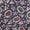 Mashru Gaji Blue Berry Colour Batik Hand Block Geometric Print 45 inches Width Fabric freeshipping - SourceItRight