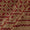 Mashru Gaji Cedar Colour Ajrakh Hand Block Print with Daman Border Fabric Online 9772BW2