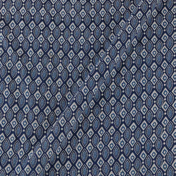Dabu Cotton Indigo Colour Geometric Print 43 Inches Width Lurex Type Fabric freeshipping - SourceItRight