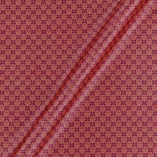 Buy Chanderi Feel Magenta Pink Colour Hand Block Print Fabric Online 9799V