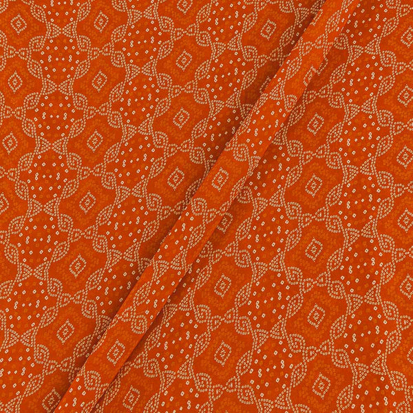 Buy Polyester Apricot Colour Bandhani Print Fabric Online 9815F