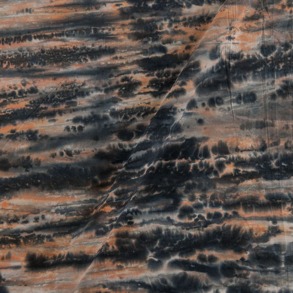 Buy Cotton Tie Dye Marble Pattern Carbon Grey Colour Fabric 9822V Online