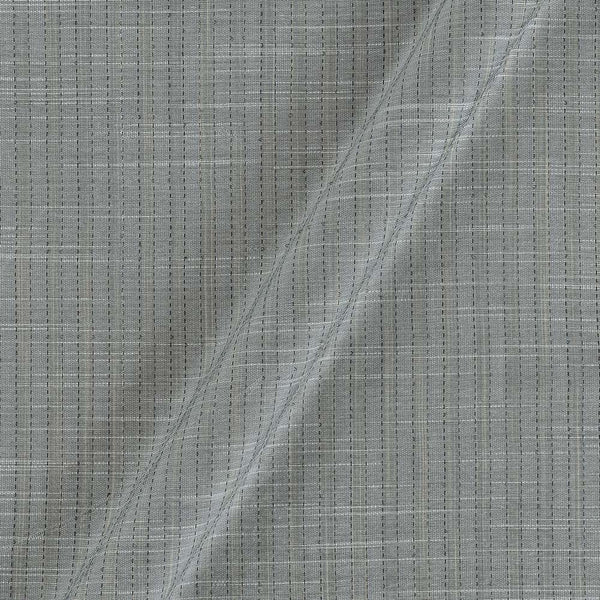 Spun Dupion Jacquard Ash Grey Colour Kantha Pattern Fabric freeshipping - SourceItRight