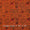 Warli With Two Side Border Orange X Red Cross Tone Fancy Chanderi Feel Fabric Online 9853AT11