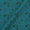 Warli With Two Side Border Blue X Mustard Cross Tone Fancy Chanderi Feel Fabric Online 9853AT5