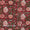 Georgette Red Colour 38 inches Width Floral Jaal Block Print Fabric freeshipping - SourceItRight
