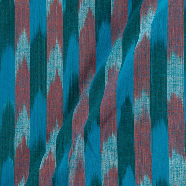 Buy Cotton Yarn Tie Dye Ikat Pattern Blue Colour Katra Fabric 9921BX Online