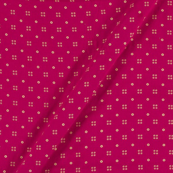 Cotton Hot Pink Colour Geometric Dusty Print Gamathi Fabric freeshipping - SourceItRight