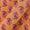 Cotton Peach Orange Colour Chevron Print Fabric Online 9928BC