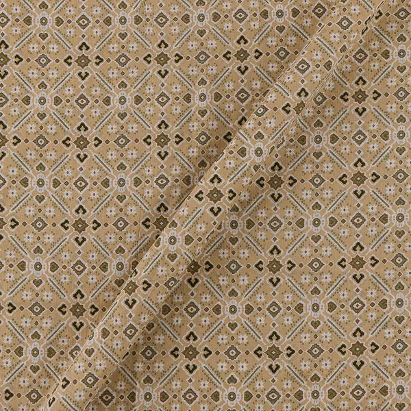 Soft Cotton Beige Colour Patola Print Fabric Online 9934ES1