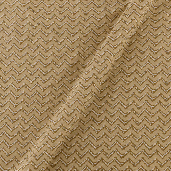 Soft Cotton Cream Yellow Colour Chevron Print Fabric Online 9934FN1