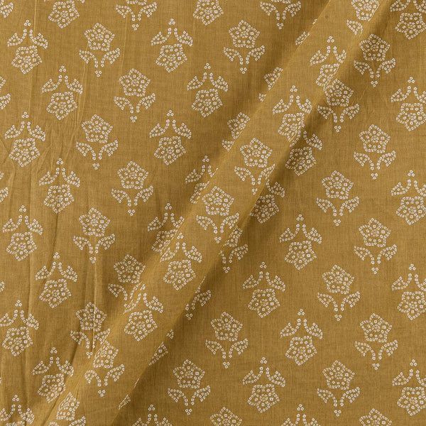 Soft Cotton Cream Yellow Colour Floral Print Fabric Online 9934FO1