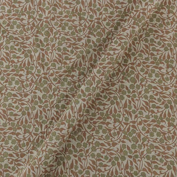 Soft Cotton Pale Green Colour Jaal Print Fabric Online 9934GF3