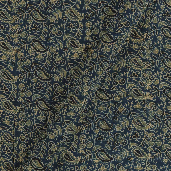 Ajarakh Cotton Blue Colour Natural Dye Fabric freeshipping - SourceItRight
