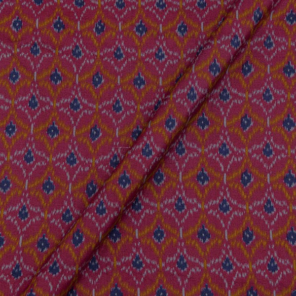 Cotton Flex Rani Pink Colour Ethnic Geometric Print 41 Inches Width Fabric freeshipping - SourceItRight