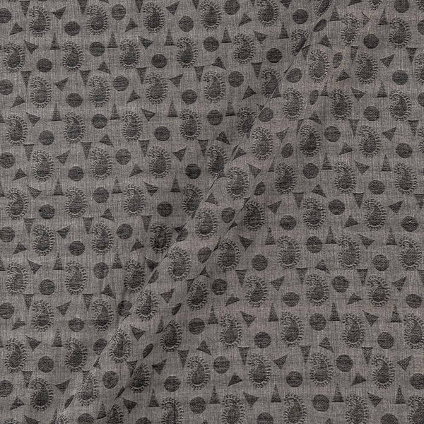 Cotton Grey Black Colour Paisley Pattern Jacquard  42 Inches Width Fabric freeshipping - SourceItRight