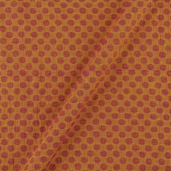 Cotton Jacquard Orange Two Tone Geometric Pattern 42 Inches Width Fabric freeshipping - SourceItRight