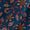 Buy Flex Cotton Teal Blue Colour Floral Jaal Print Fabric 9956AG Online