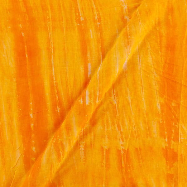 Buy Voile Type Cotton Orangish Yellow Colour Tie Dye Print Fabric Ideal For Dupatta Online 9958EP