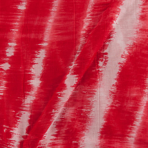 Buy Voile Type Cotton White Red Colour Tie Dye Print Fabric Ideal For Dupatta Online 9958EQ