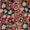 Gaji Dabu Floral Jaal Print Brick Colour 45 inches Width Fabric freeshipping - SourceItRight