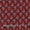 Ajrakh Cotton Maroon Colour Natural Dye 43 Inches Width Floral Butti Block Print Fabric freeshipping - SourceItRight
