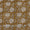 Buy Cotton Bagru Mustard Brown Colour Floral Jaal Hand Block Print Fabric Online 9970GA