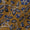 Buy Cotton Bagru Mustard Brown Colour Floral Jaal Hand Block Print Fabric Online 9970GS