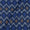 Cotton Dark Blue Colour Azo Free Ikat Fabric freeshipping - SourceItRight