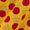 Super Fine Silklized Cotton Turmeric Yellow Colour 43 Inches Width Polka Prints Fabric freeshipping - SourceItRight