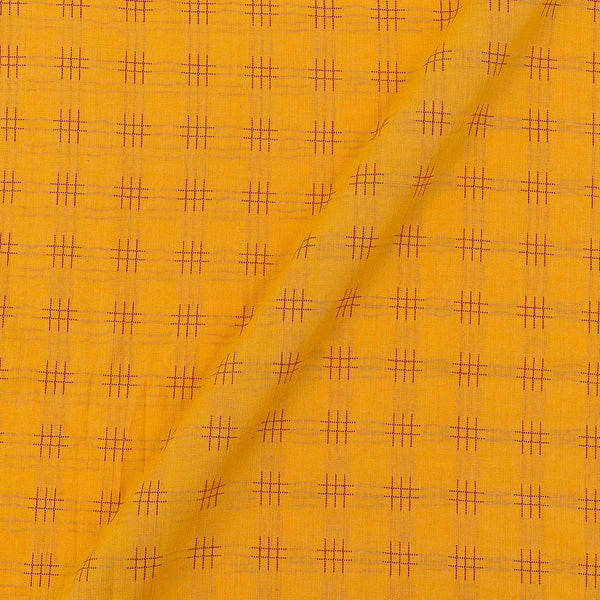 Cotton Jacquard Golden Orange Colour 43 Inches Width Geometric Pattern Fabric freeshipping - SourceItRight