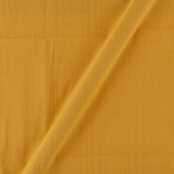 Cotton Self Jacquard Yellow Colour Kantha Stripes Washed Fabric freeshipping - SourceItRight
